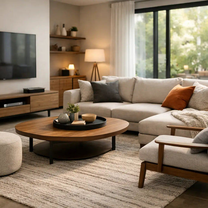 Muebles modernos para sala familiar que sí funcionan