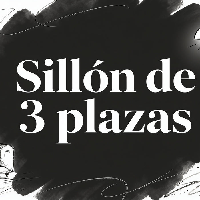 Sillon de 3 plazas