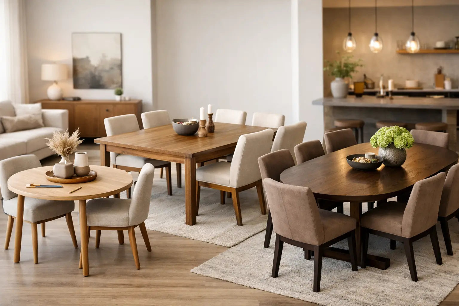 Guía de tamaños de comedor para elegir bien