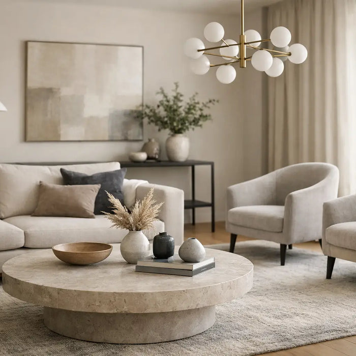Decoración de sala sofisticada y elegante, sin excesos