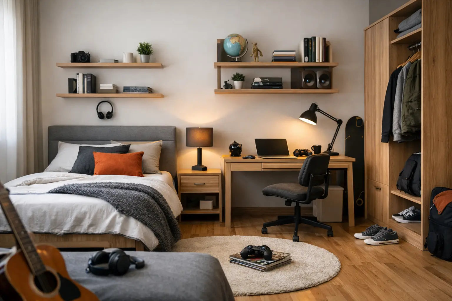 Muebles para cuarto de joven bien elegidos