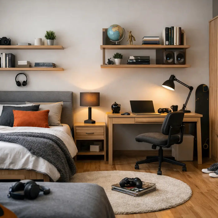 Muebles para cuarto de joven bien elegidos
