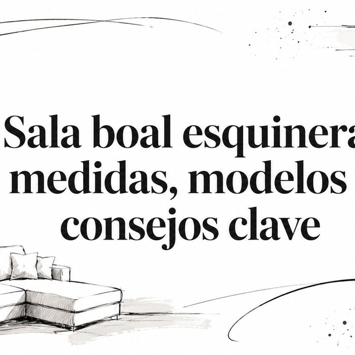 Sala boal esquinera: medidas, modelos y consejos clave