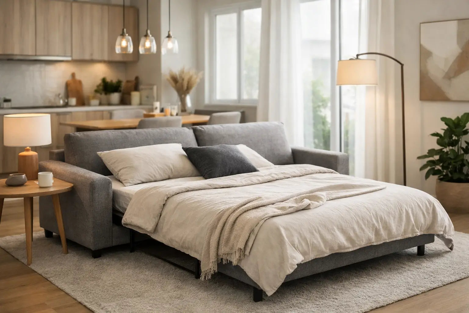 Sofá cama para departamento bien elegido