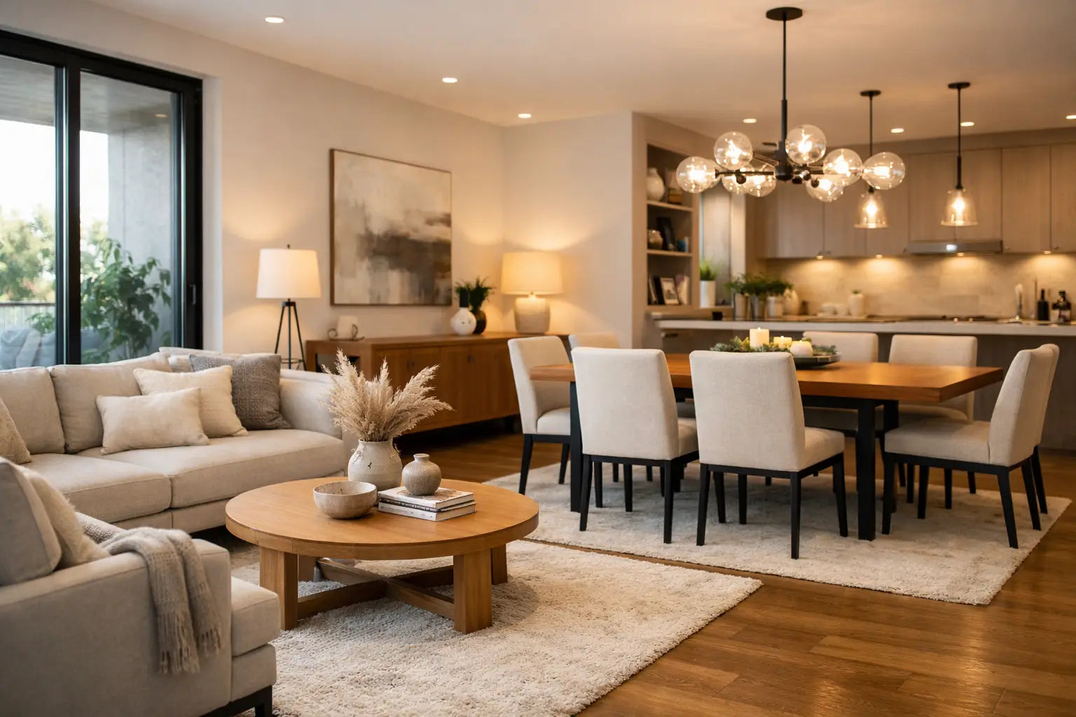 Cómo combinar comedor y sala con estilo