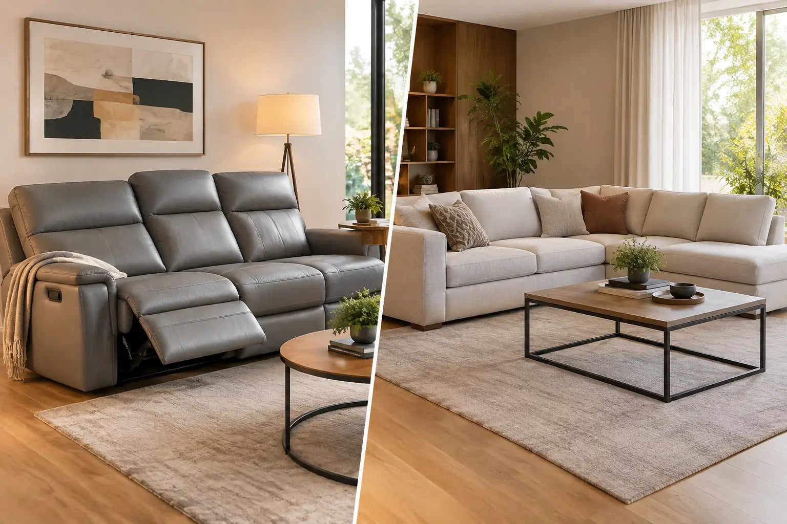 Sofá reclinable vs seccional: ¿cuál te conviene?