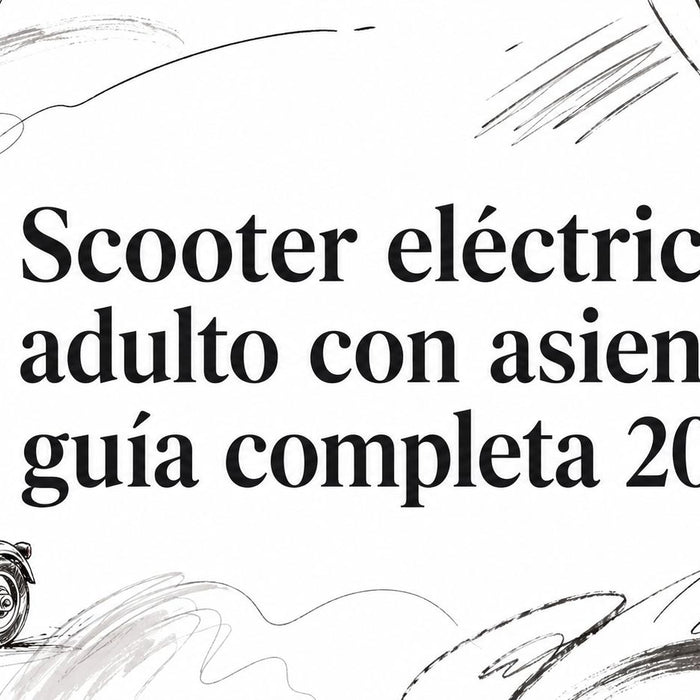 Scooter eléctrico adulto con asiento: guía completa 2026
