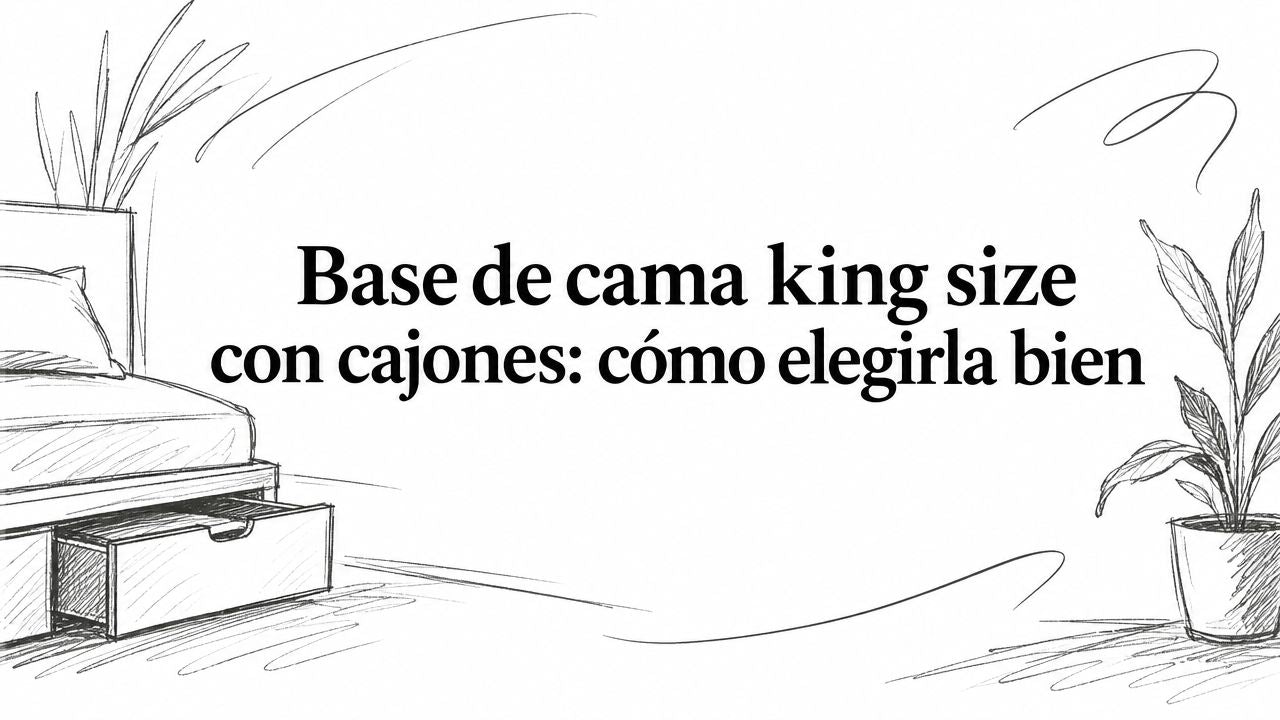 Base de cama king size con cajones: cómo elegirla bien