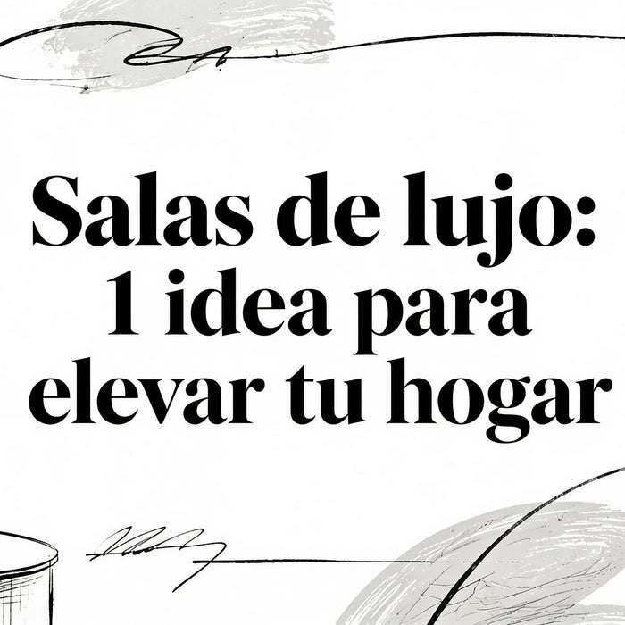 Salas de lujos: 1 idea para elevar tu hogar