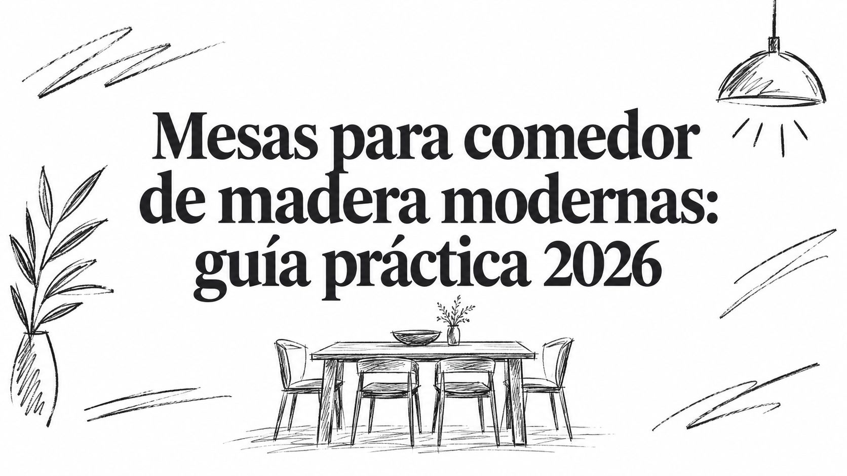 Mesas para comedor de madera modernas: guía práctica 2026