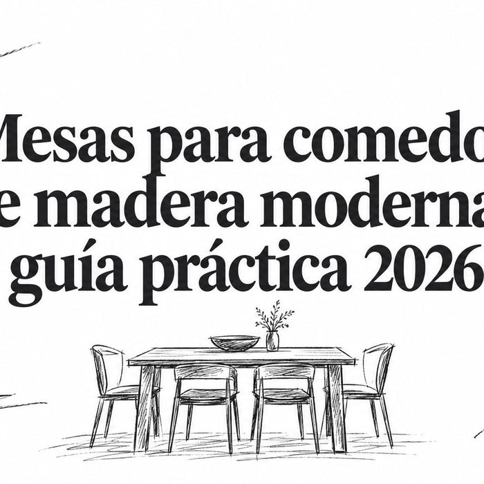 Mesas para comedor de madera modernas: guía práctica 2026