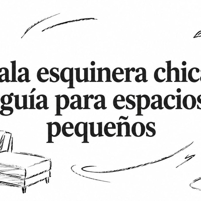 Sala esquinera chica: guía para espacios pequeños