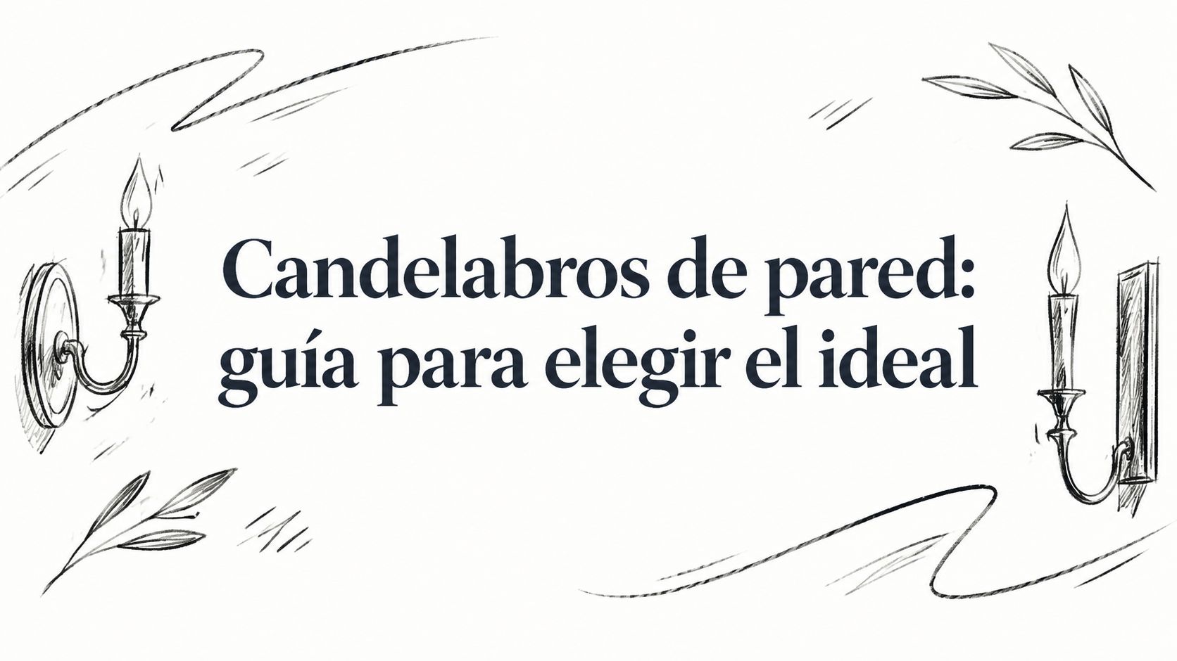 Candelabros de pared: guía para elegir el ideal