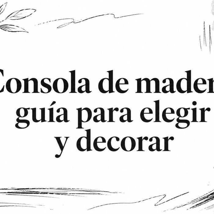 Consola de madera: guía para elegir y decorar