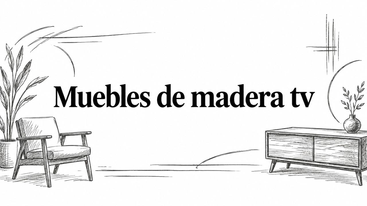 Muebles de madera tv