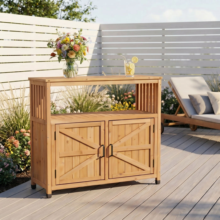 Patio Bar Table Set With Storage Home Essentials