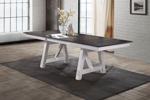 Maisie - Dining Table Base - White / Brown New Classic