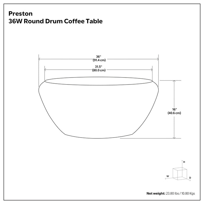 Preston - Coffee Table - Antique Gold Simpli-Home