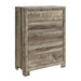 Callisie - Chest With 5 Drawers - Brown Global Furniture USA