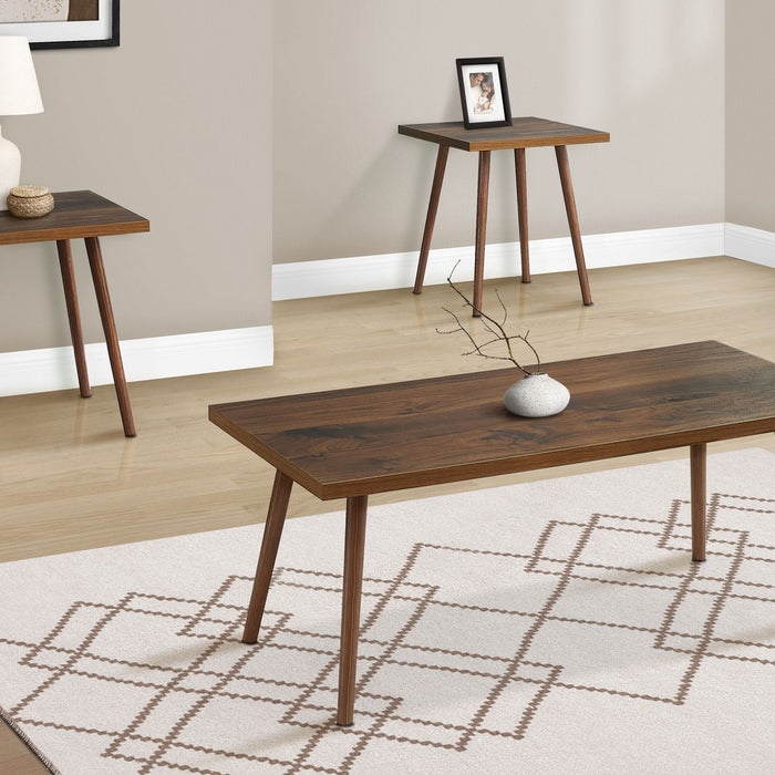 Contemporary 3 Piece Table Set With Coffee Table And 2 End Tables 8th Street