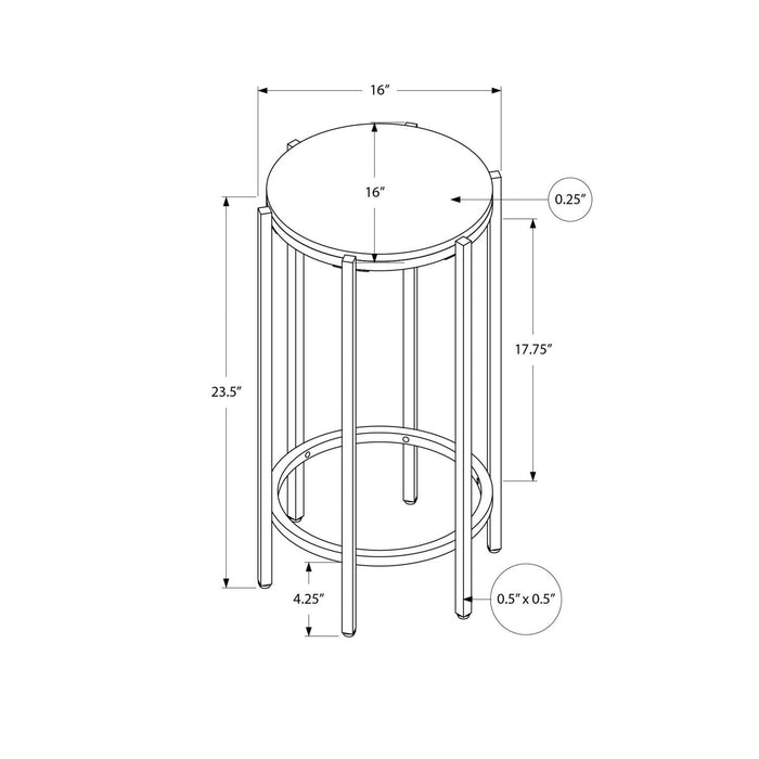 Contemporary Round Accent Table For Living Room 8th Street