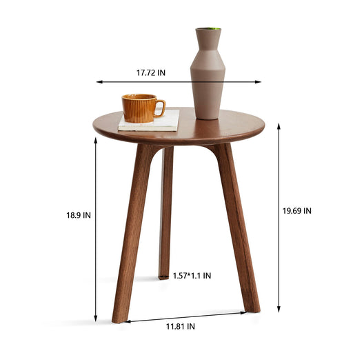 Round Small End Table, Side Table For Bedroom & Balcony Home Essentials