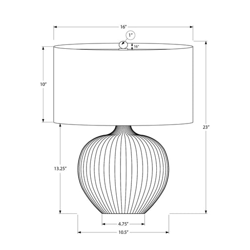 Lighting, Table Lamp, Ceramic, Contemporary - Black 8th Street