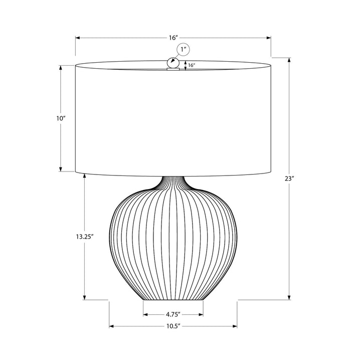 Lighting, Table Lamp, Ceramic, Contemporary - Black 8th Street