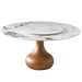 Dining Table, Round With Lazy Susan For Dining Room - Walnut / White Home Essentials