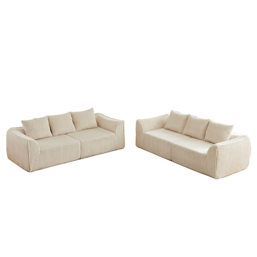 Minimalist Set With Curved Lines & Gently Sloped Backrest Home Essentials