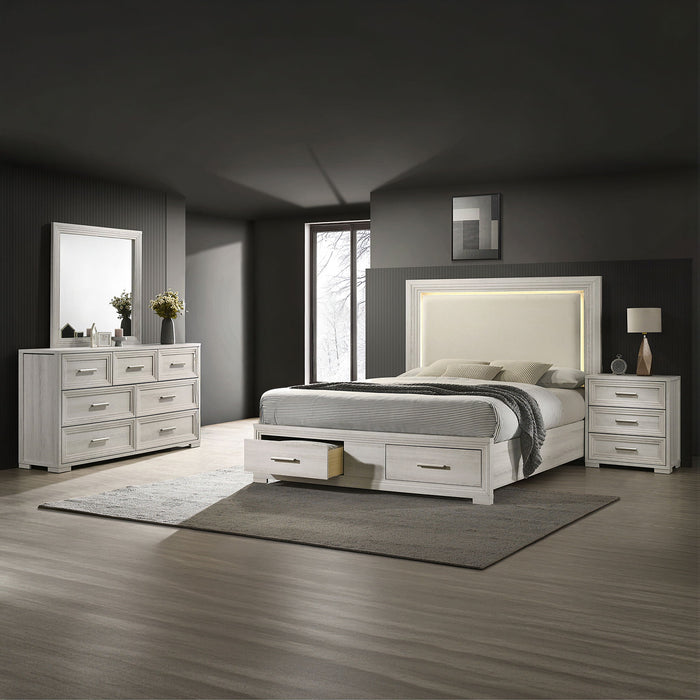 Colorado - Bedroom Set With Upholstered LED Headboard Matrix Furniture Group