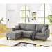 Upholstered Sectional With Toss Pillows Home Essentials