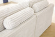 Fannin - LAF / RAF Corner Chair (Set of 2) - Ivory Signature Design by Ashley®
