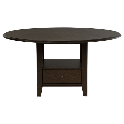 Fulton - 5 Piece Dining Table Set With Upholstered Chairs - Dark Brown Furniture Max