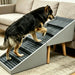 2 In 1 Dog Stairs For Bed And Couch, Foldable 6 Pet Steps - Gray Daily Nest
