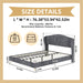 Upholstered Bed, Tufted Headboard, Comfortable Sleep Home Essentials