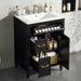 Freestanding Bathroom Vanity With Sink, Soft Close Door, Tip Out Drawer Noble House