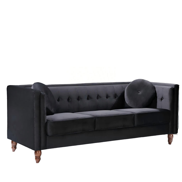 Chesterfield Sofa With Square Arms For Living Room US Pride