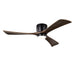 Flush Mount Blades Ceiling Fan With Lights Remote Control, Quiet DC Motor, 6 Speed, Reversible Ceiling Fan For Living Room - Matte Black Daily Nest