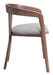 Cairo - Dining Chair - Dove Gray / Walnut Zuo Modern
