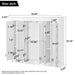 Wall Mounted Medicine Cabinet With Adjustable Shelf - White Hearth and Haven