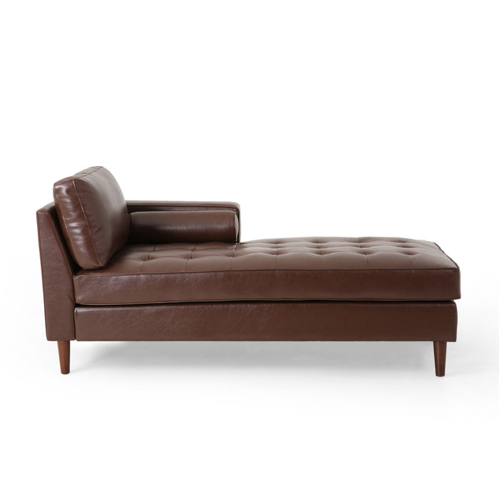 Chaise Lounge - Dark Brown - Waterproof Fabric