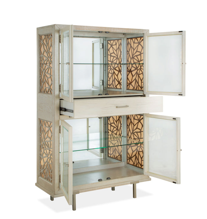 Lenox - Display Cabinet - Warm Silver Magnussen Furniture