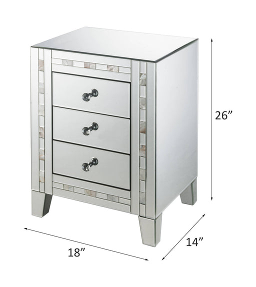 Nasa - Accent Table - Mirrored & Mother Pearl ACME