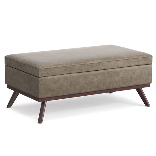 Owen - Multifunctional Square Coffee Table Storage Ottoman Simpli-Home
