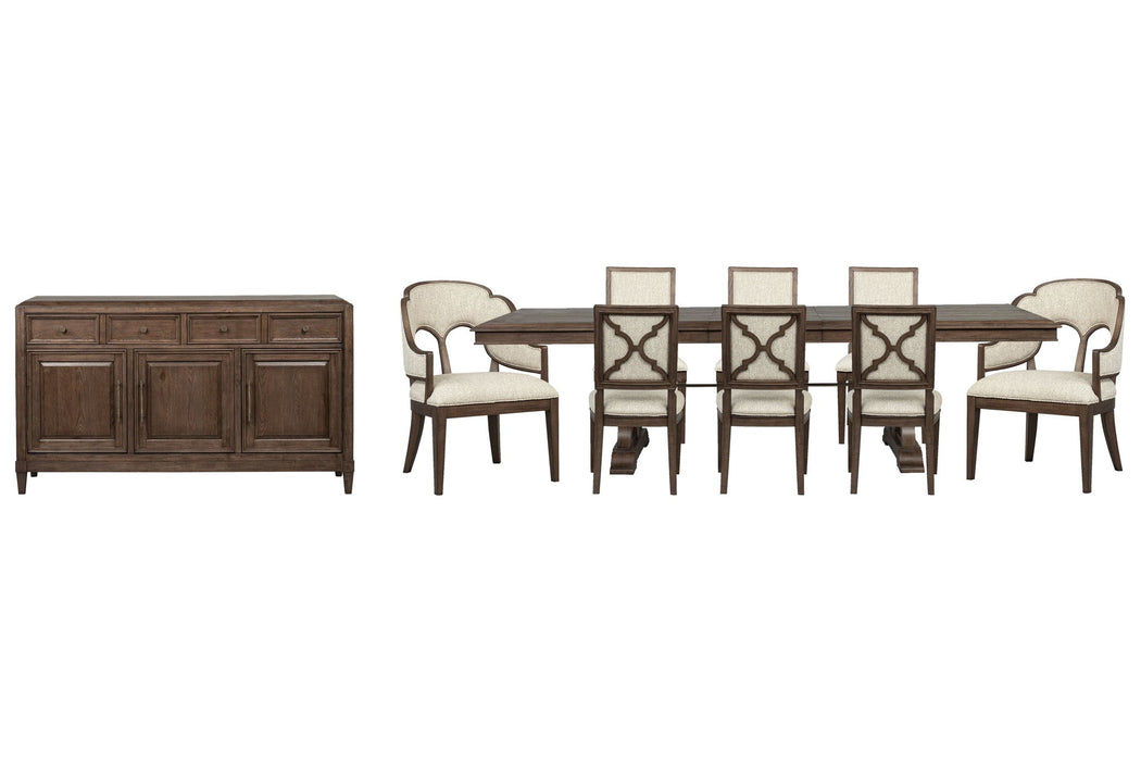 Jubilee - Extendable Trestle Dining Table Set Magnussen Furniture