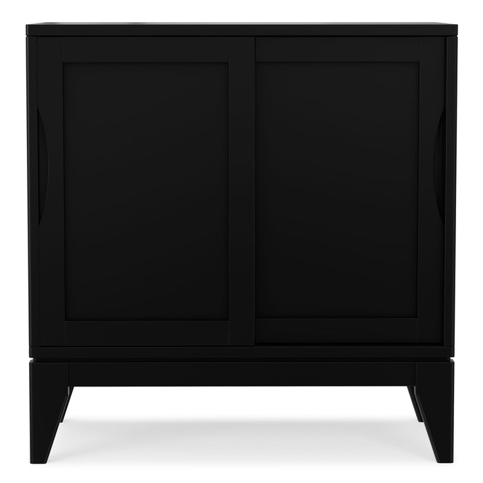 Harper - Low Storage Cabinet - Black Simpli-Home
