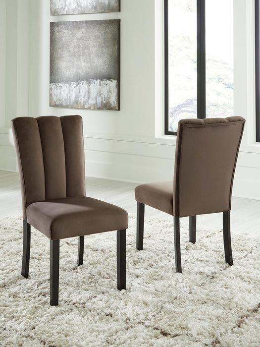 Jeshina - Dining Upholstered Side Chair (Set of 2) - Mocha Signature Design by Ashley®