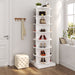 New 360 Rotating Shoe Cabinet 7 Layers Holds Up To 28 Paris Of Shoes Daily Nest