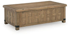 Ridgester - Lift Top Cocktail Table - Light Brown Signature Design by Ashley®